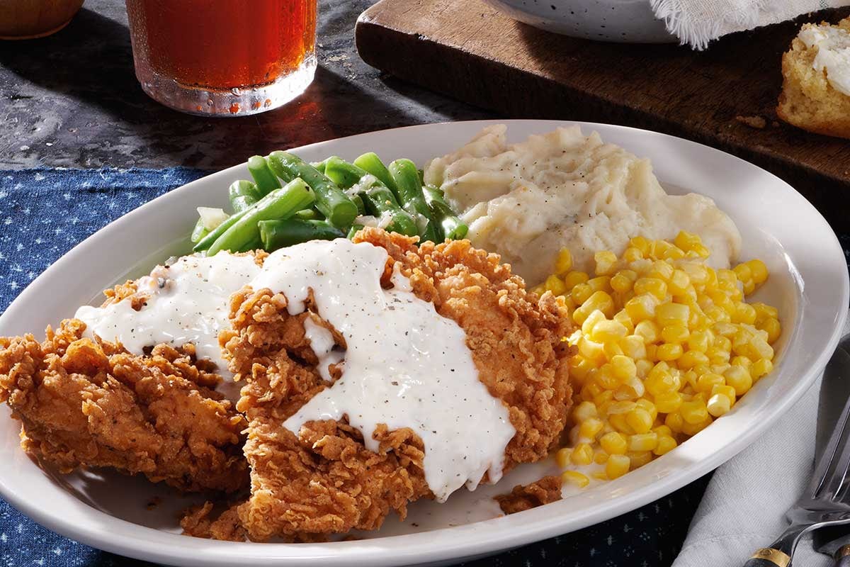 Order Chicken Fried Chicken food online from Cracker Barrel Old Country Store store, Dalton on bringmethat.com