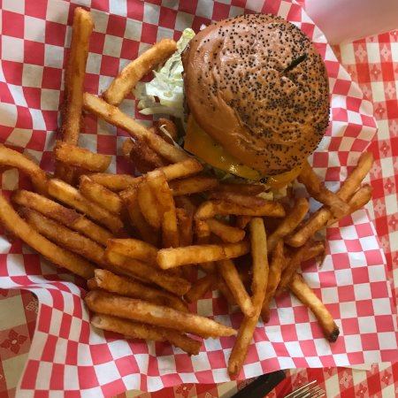 Order 1/2 lb Burger food online from Chip's Old Fashioned store, Dallas on bringmethat.com