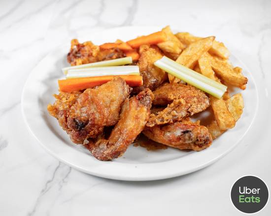 Order Chicken Wing with French Fries 鸡翅跟薯条 food online from Golden City store, Dryden on bringmethat.com