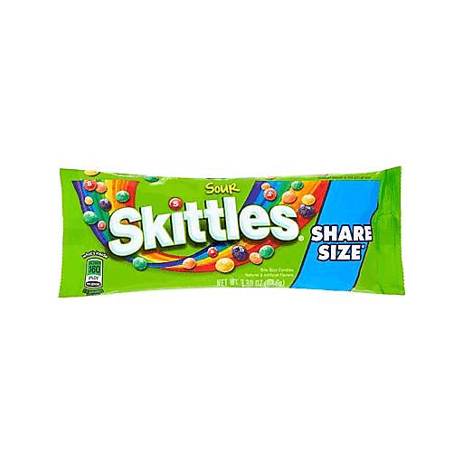 Order Skittles Sour King Size (3.3 OZ) 133786 food online from Bevmo! store, Albany on bringmethat.com