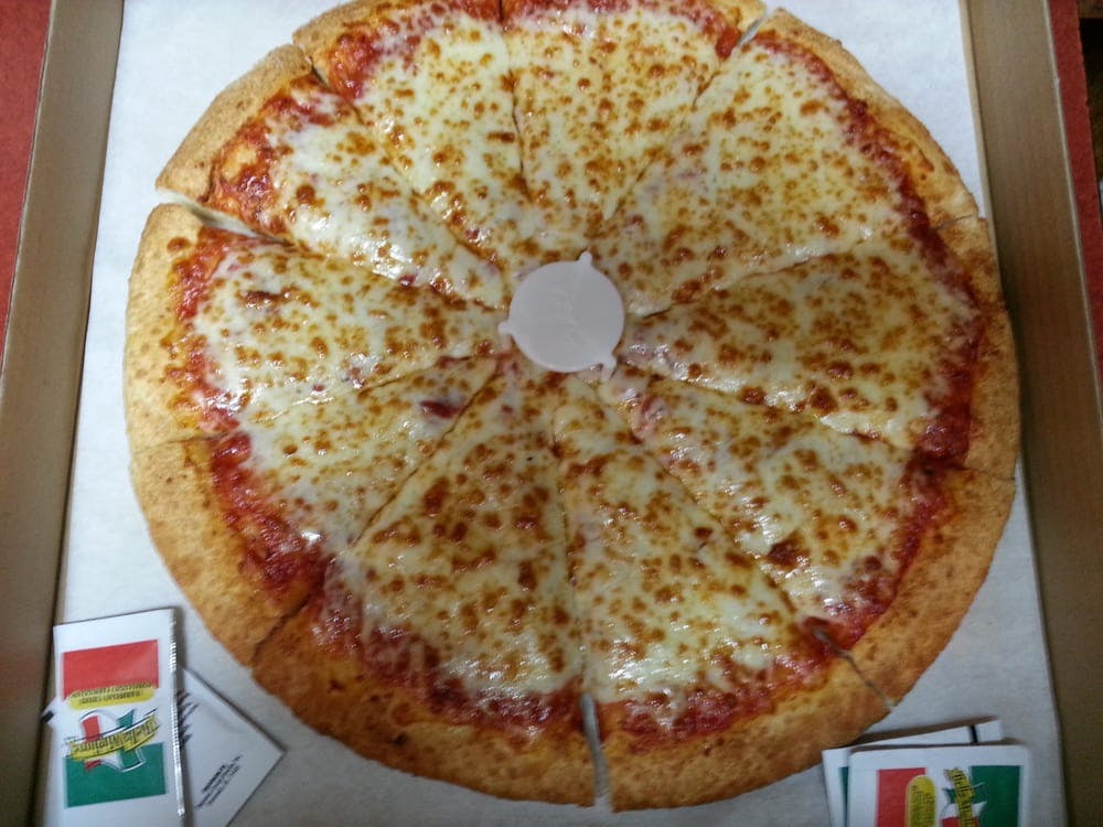 Order Cheese Pizza - Medium food online from Pizza Palace store, Burien on bringmethat.com