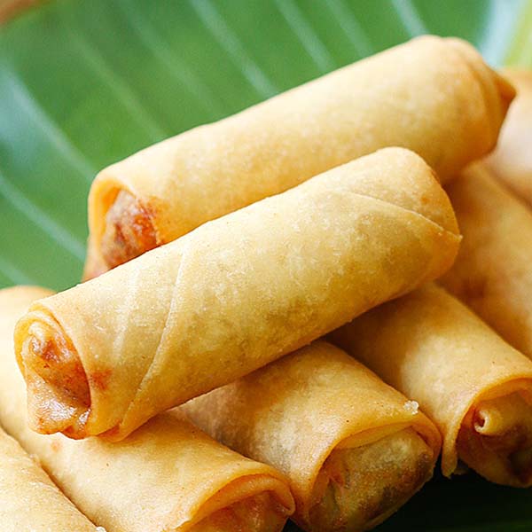 Order 2 Veggie Spring Roll 菜卷 food online from Cj Chan Restaurant store, Dayton on bringmethat.com