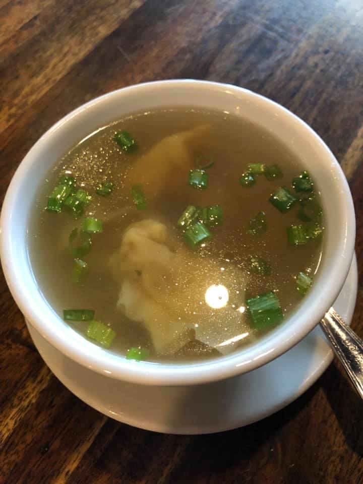 Order Wonton Soup food online from Double Happiness Restaurant store, Wilmington on bringmethat.com