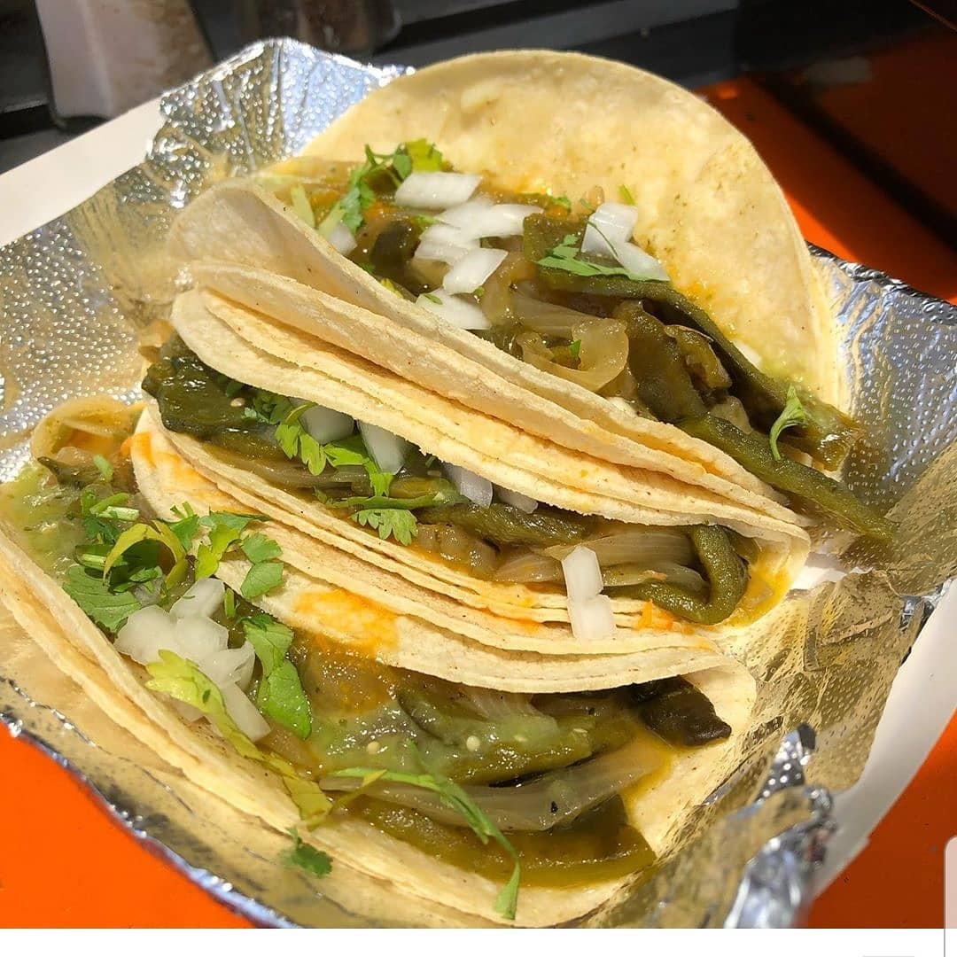 Order Great Veggie Poblano Taco food online from Top Taco store, Austin on bringmethat.com