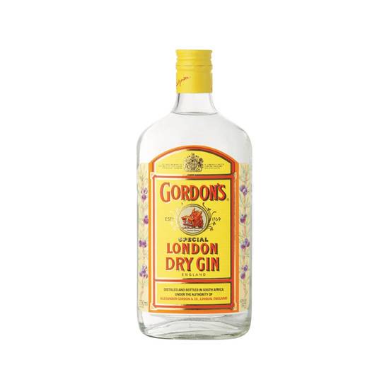 Order Gordon's Dry Gin 750ml | 40% abv food online from Pink Dot store, Santa Clara on bringmethat.com