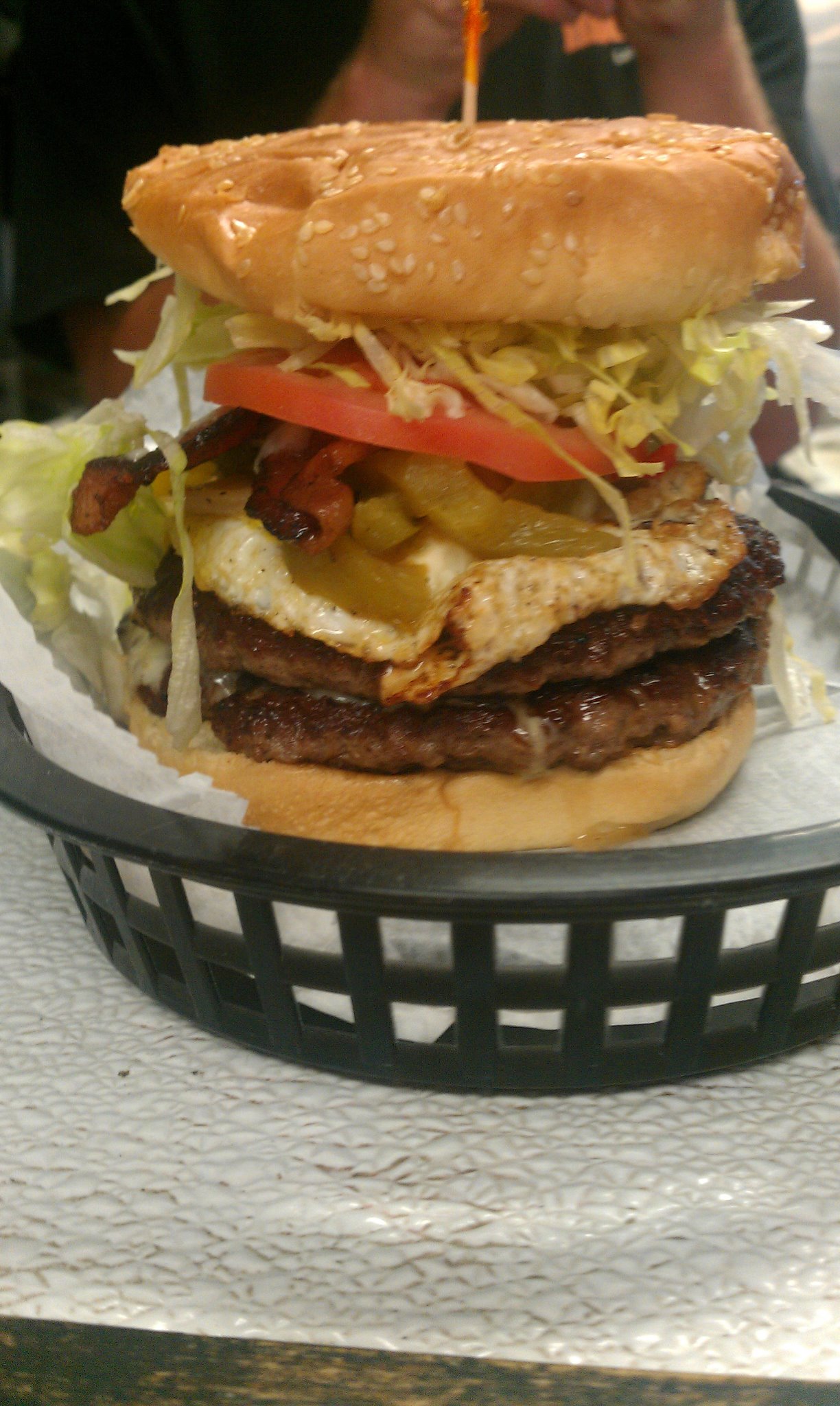 Order Double Hamburger food online from Big Steve Grill store, Plainville on bringmethat.com