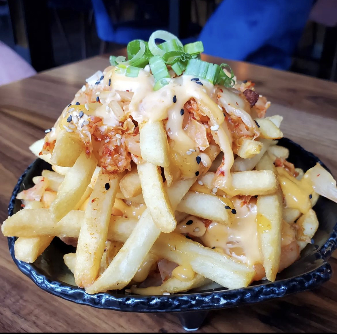 Order Kimchi Fries food online from Spicy shallot store, Elmhurst on bringmethat.com