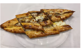 Order Large Ground Beef Pide  food online from Simit & Poacha store, Houston on bringmethat.com