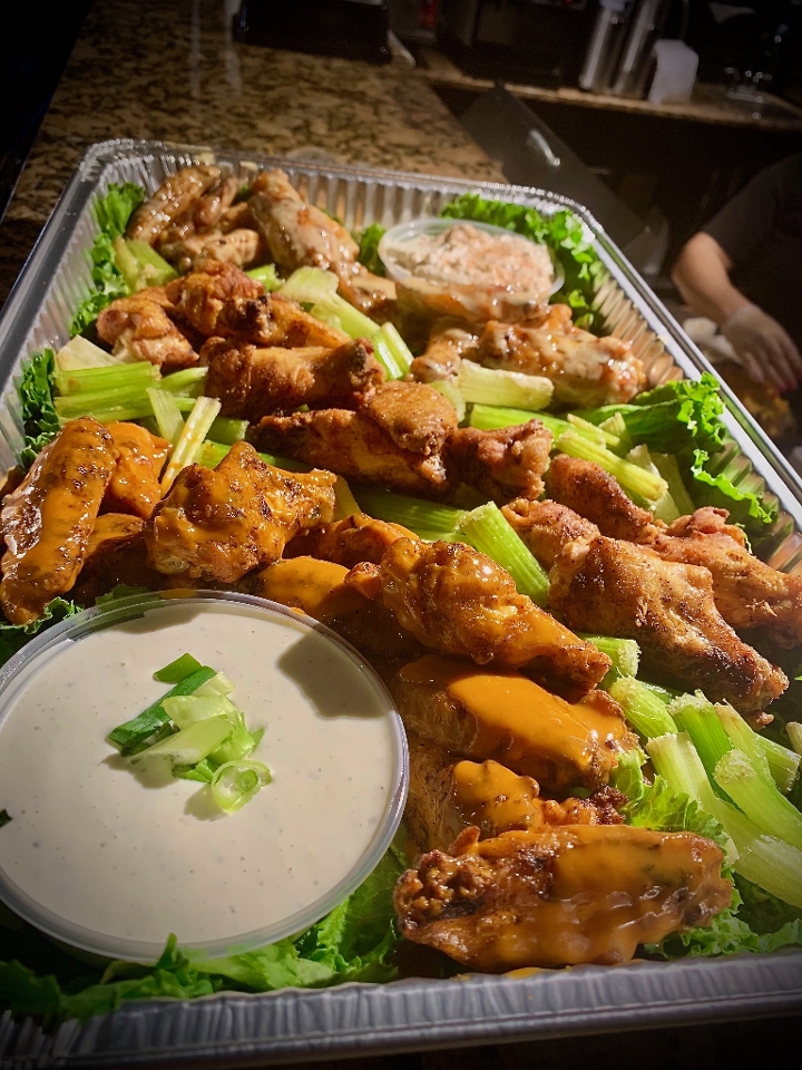 Order Family Wing Feast (Feeds 4-6) food online from Barrel & Boar store, Canal Winchester on bringmethat.com