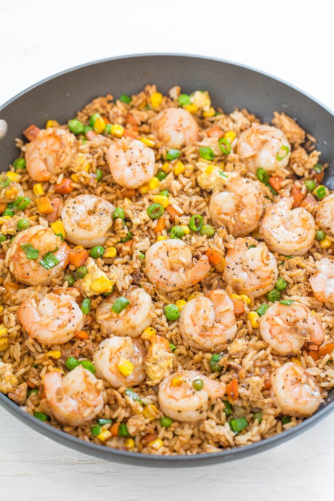 Order 40. Shrimp Fried Rice food online from Chen's Yummy House store, Dumont on bringmethat.com