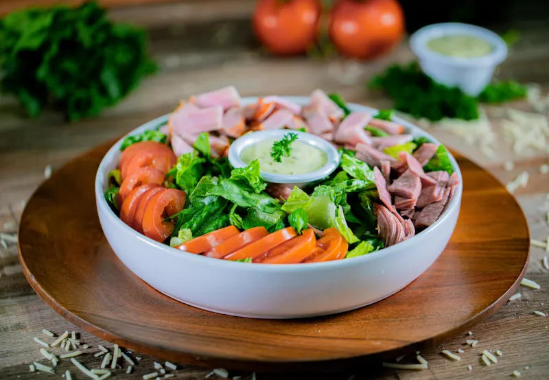 Order Antipasto Salad food online from Ski and Benny Pizza store, Anchorage on bringmethat.com