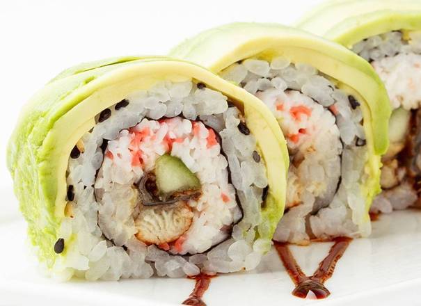Order Eel and Avocado Roll food online from Kabuki Japanese Restaurant - Tempe store, Tempe on bringmethat.com