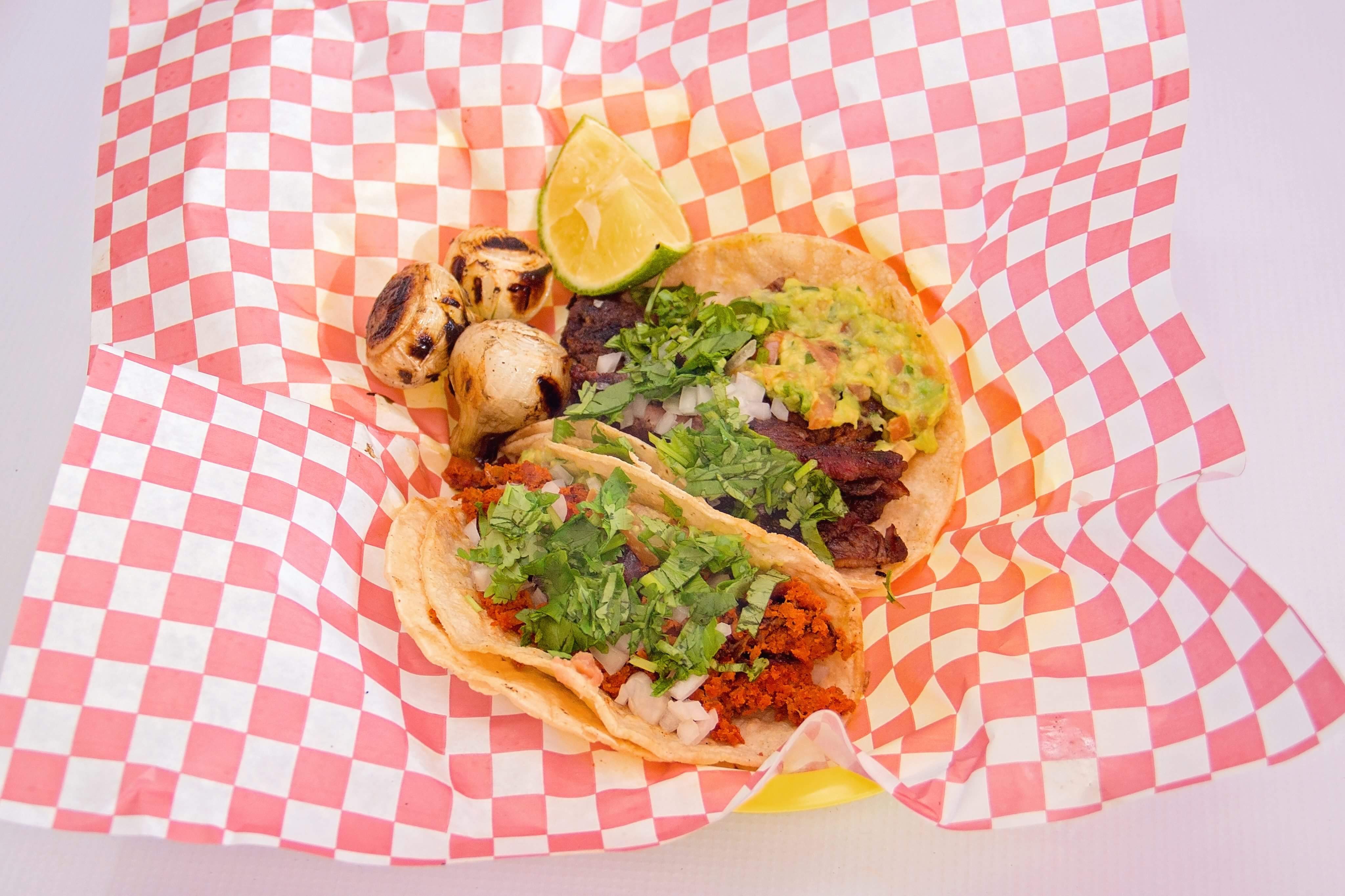 Order Tacos Grandes food online from El Changarro Loco store, Ogden on bringmethat.com