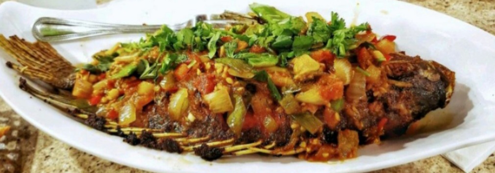Order E17. Fish Crazy  food online from Pa Lian Burmese Restaurant store, Wheaton on bringmethat.com