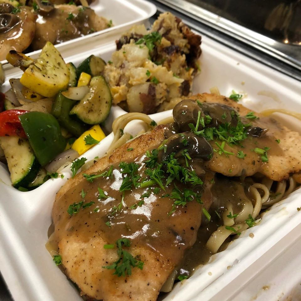 Order Chicken Marsala Plate food online from Popolo Catering store, San Luis Obispo on bringmethat.com