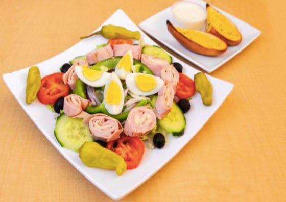 Order Chef's Salad - Salad food online from Magura Pizza store, Las Vegas on bringmethat.com