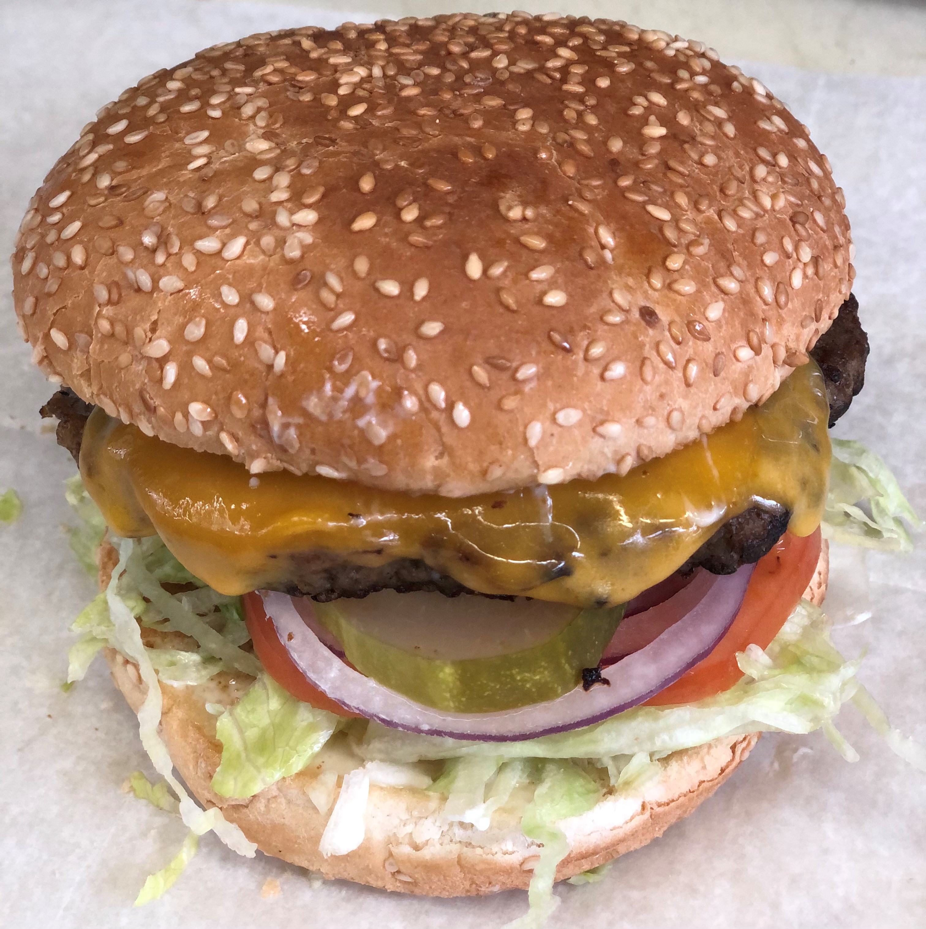 Order cheeseBurger food online from Anthony Deli store, White Plains on bringmethat.com