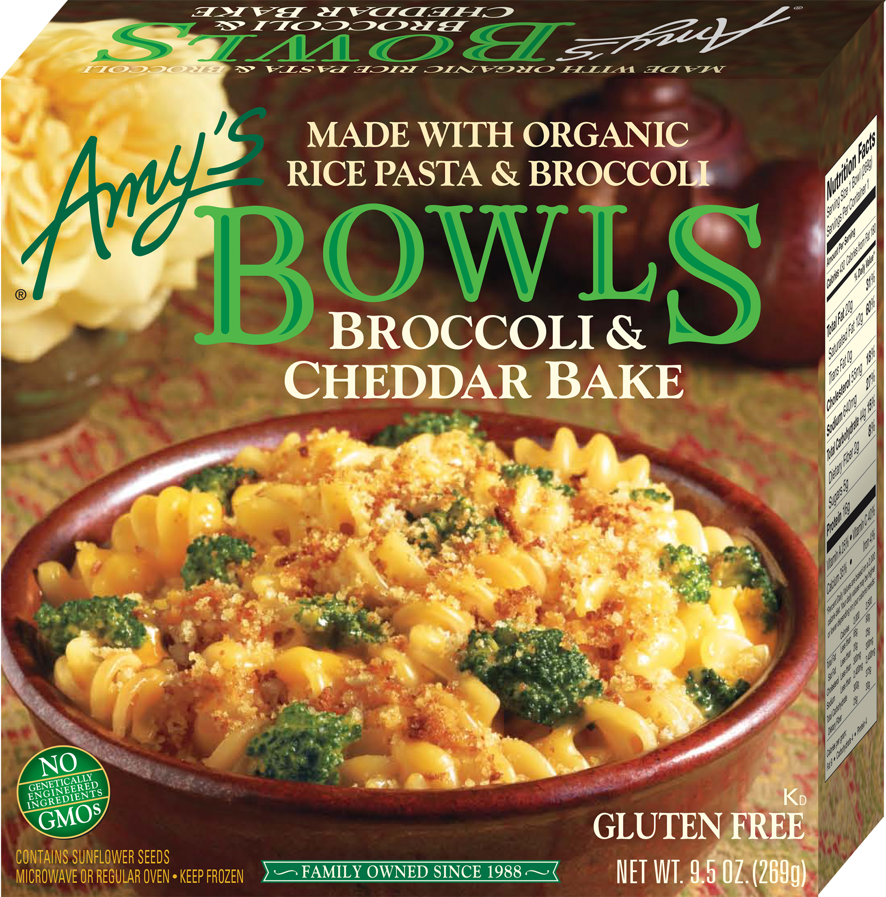 Order Amy's Bowls, Broccoli & Cheddar Bake - 9.5 oz food online from Rite Aid store, CORNING on bringmethat.com