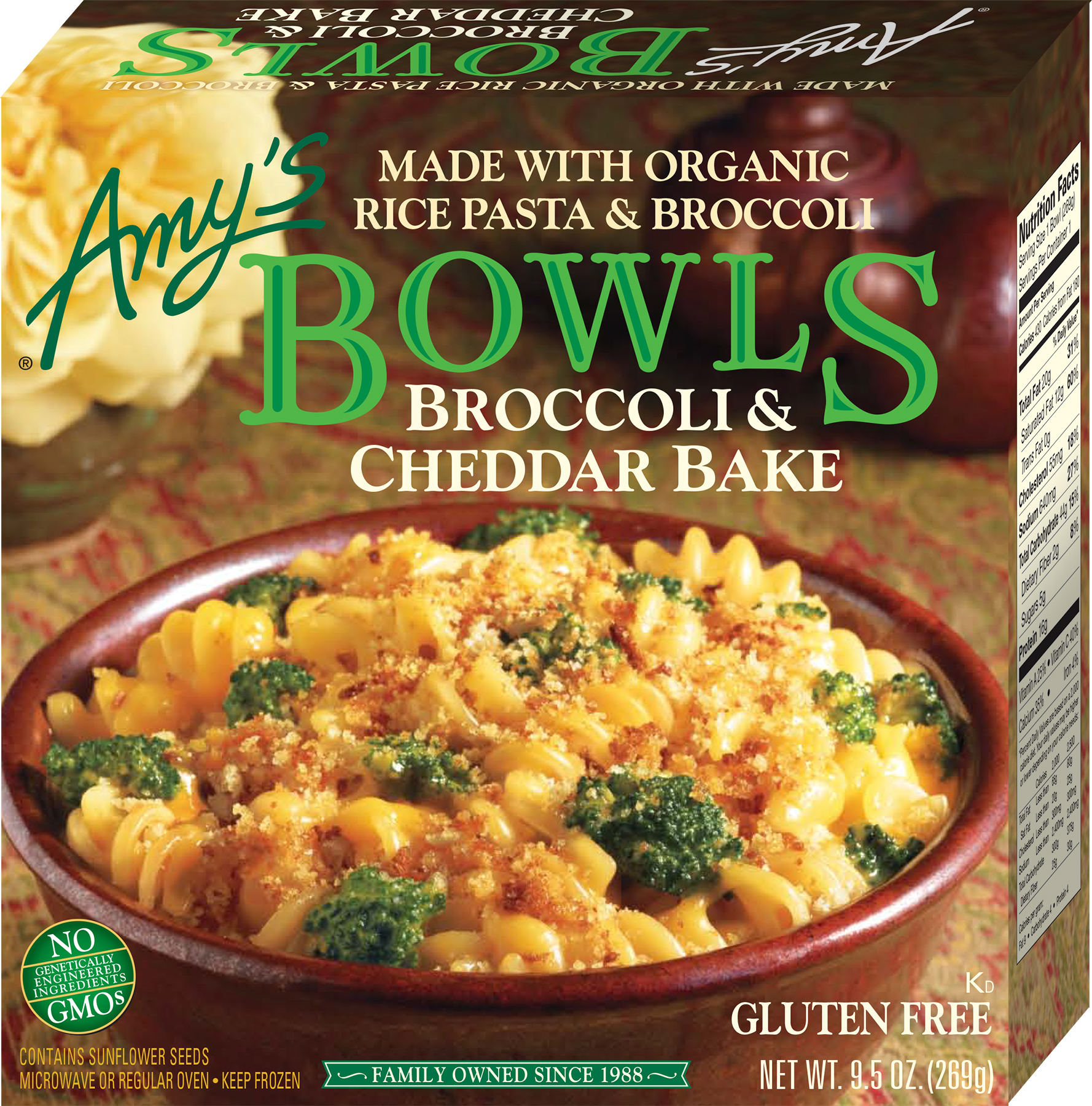 Order Amy's Bowls, Broccoli & Cheddar Bake - 9.5 oz food online from Rite Aid store, ELMIRA on bringmethat.com