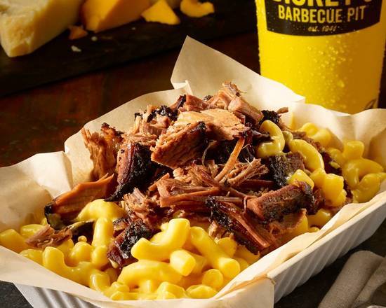 Order Brisket Mac Stack food online from Dickey'S Barbecue Pit store, Las Vegas on bringmethat.com