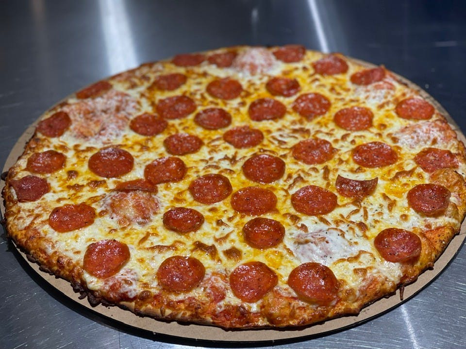 Order Holy Pepperoni & Sausage Batmani Pizza - Medium 14" food online from Kato Pizzeria store, Mankato on bringmethat.com