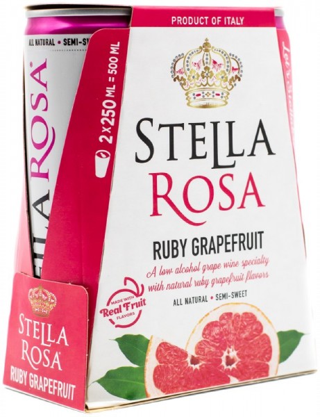 Order Stella Rosa Ruby Grapefruit - 2 x 250mL Cans food online from Cactus Food Mart store, Scottsdale on bringmethat.com
