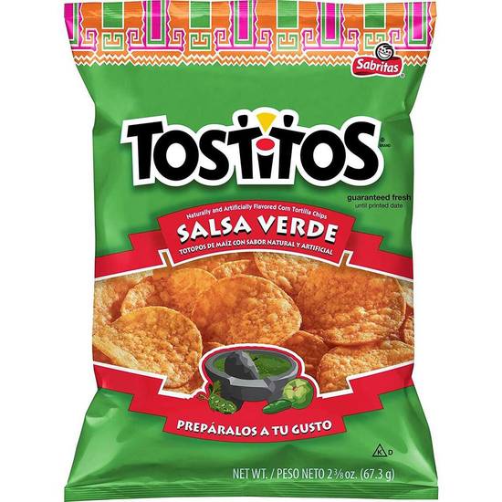 Order Tostitos Salsa Verde Small Bag food online from IV Deli Mart store, Goleta on bringmethat.com