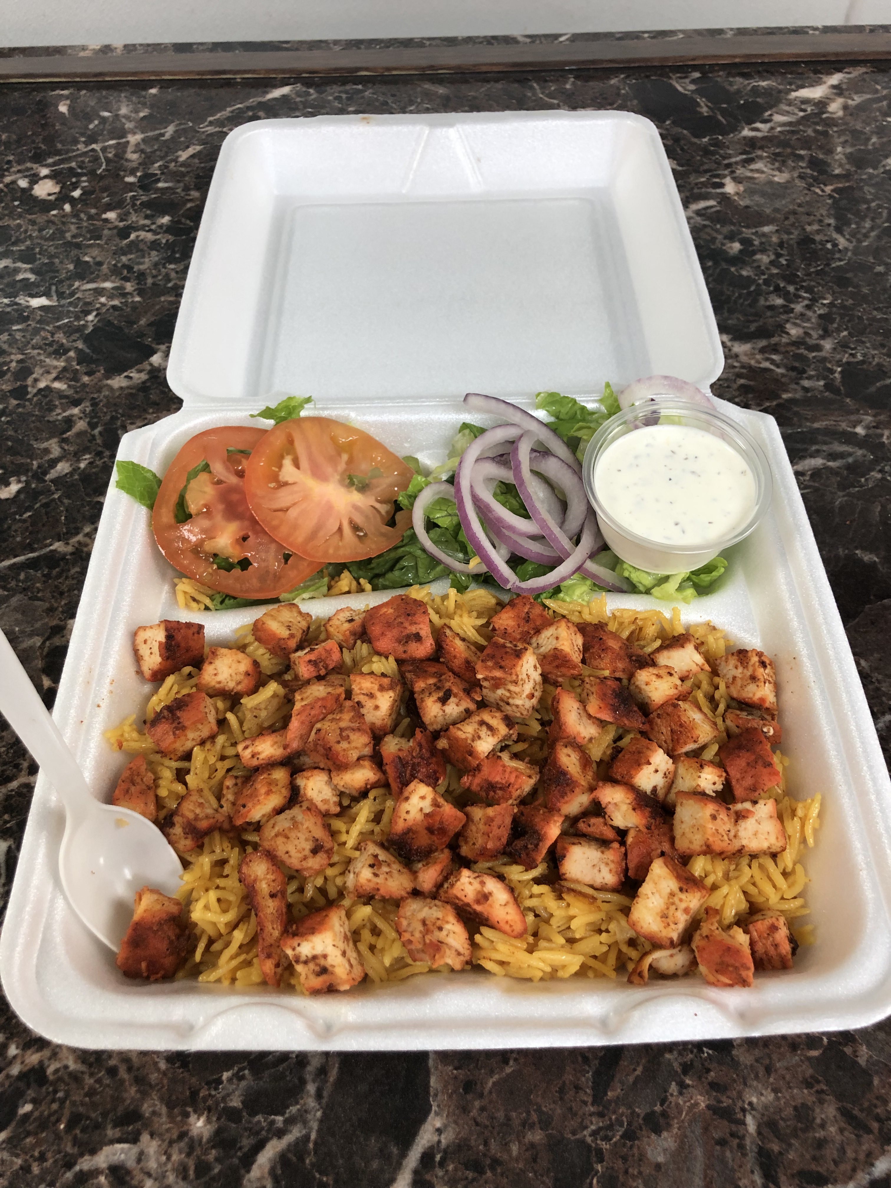 Order tandoori chicken over rice food online from Rice N Spice store, Lodi on bringmethat.com