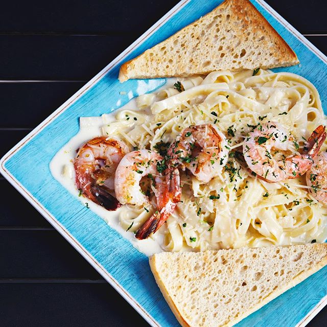 Order Shrimp Pasta food online from Rex's Fresh Seafood store, Dallas on bringmethat.com