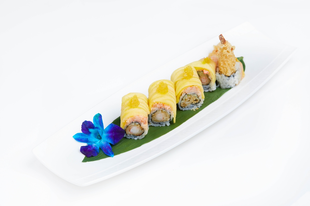 Order Golden Dragon Roll food online from MoCA Asian Bistro - Queens store, Forest Hills on bringmethat.com
