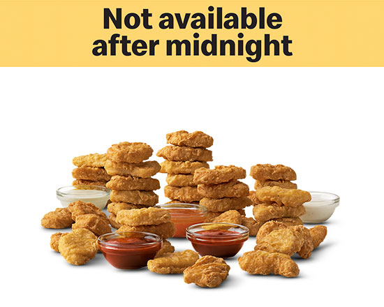 Order 40 McNuggets food online from Mcdonald store, San Diego on bringmethat.com