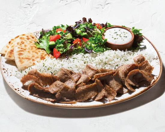 Order Gyro Meat Plate food online from Gen Grill store, Irvine on bringmethat.com