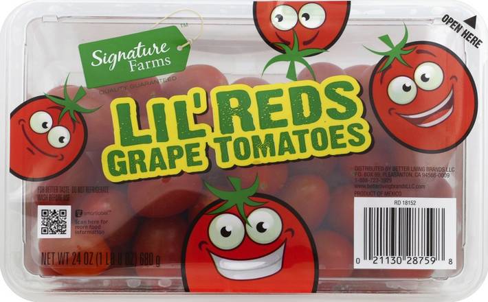 Order Signature Farms · Grape Tomatoes (24 oz) food online from Safeway store, Grass Valley on bringmethat.com