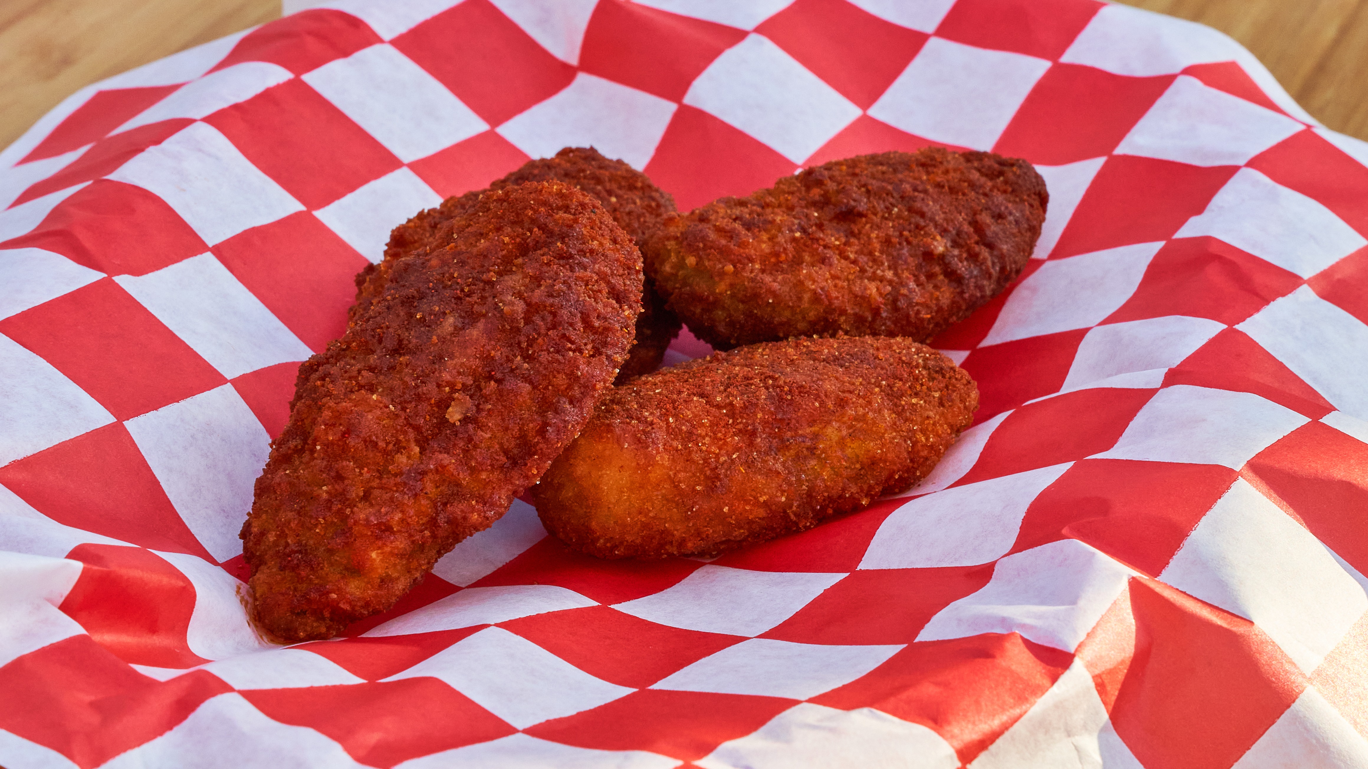 Order Fire Poppers (4) food online from Fb Nashville Hot Chicken store, San Diego on bringmethat.com