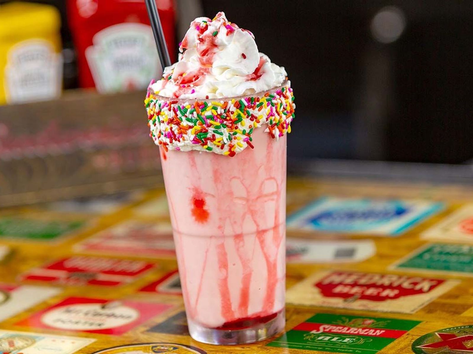Order Strawberry Shake food online from Cold Beers & Cheeseburgers store, Peoria on bringmethat.com