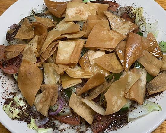 Order Fattoush Salad food online from Aroma Mediterranean Cuisine store, King of Prussia on bringmethat.com