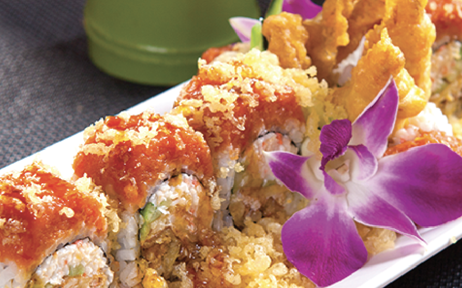Order CRUNCH SPIDER ROLL food online from Crazy Rockn Sushi store, Los Angeles on bringmethat.com