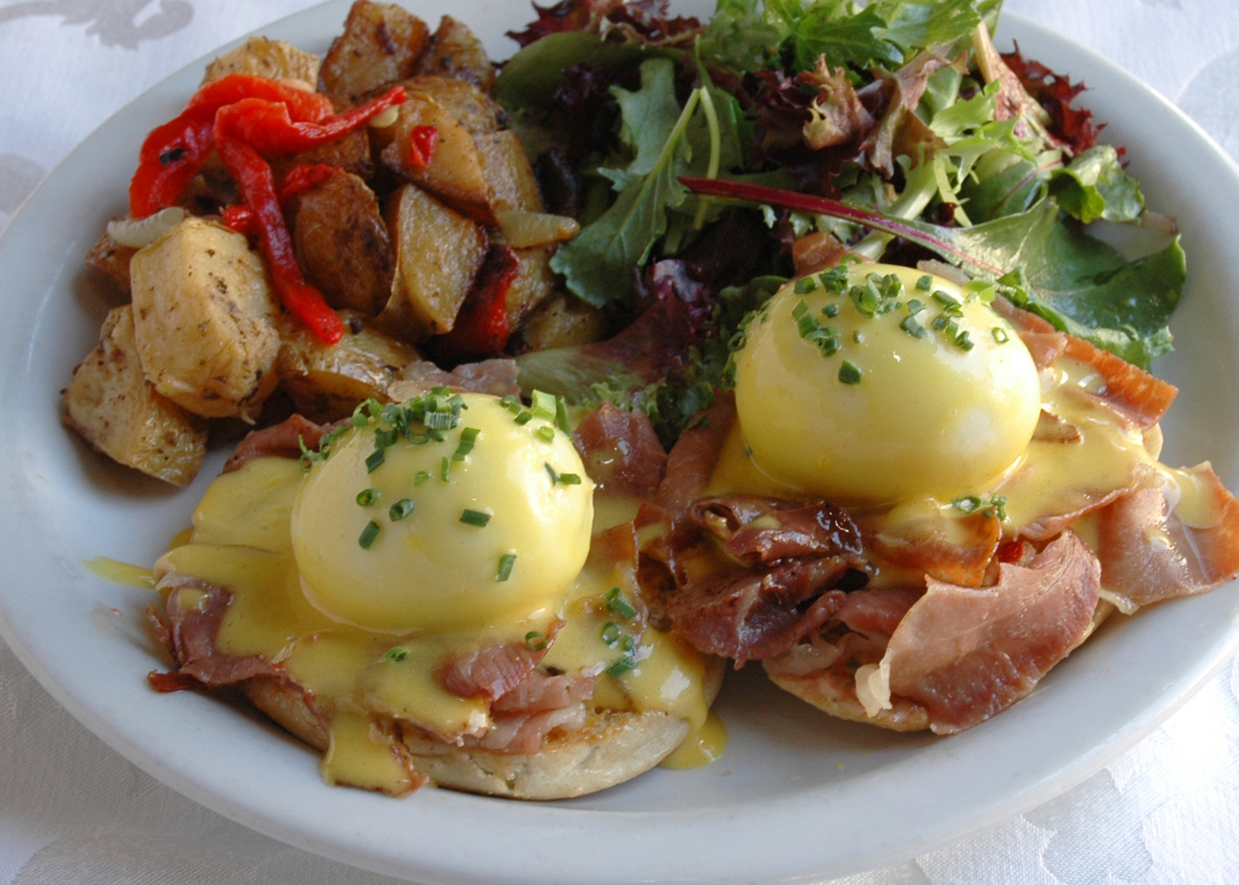 Order Eggs Benedict food online from Crepe Express store, Houston on bringmethat.com