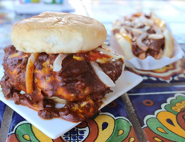 Order Double Chili and Cheeseburger food online from Yuca's store, Los Feliz on bringmethat.com