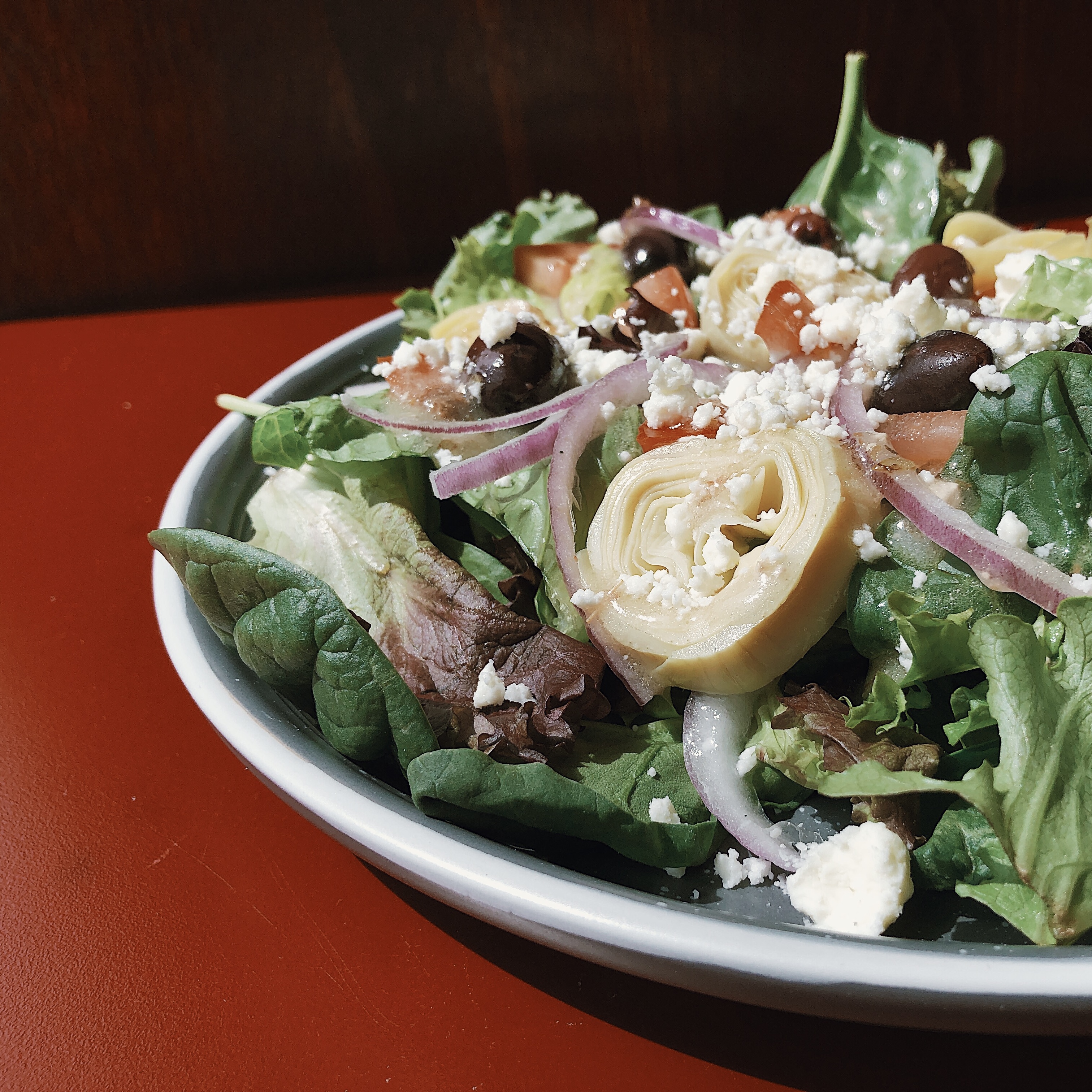 Order Greek Salad food online from Pizza Donisi store, Louisville on bringmethat.com