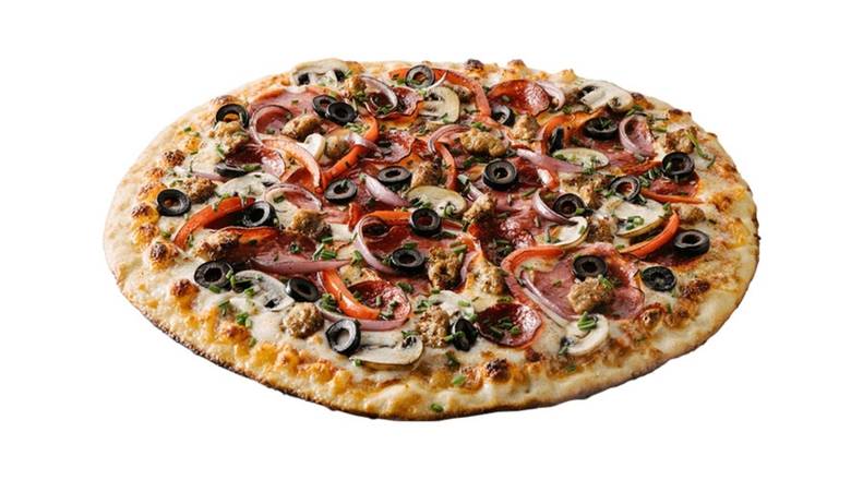 Order 12" Zealot (Our Supreme) food online from La Fresca Pizza store, Houston on bringmethat.com