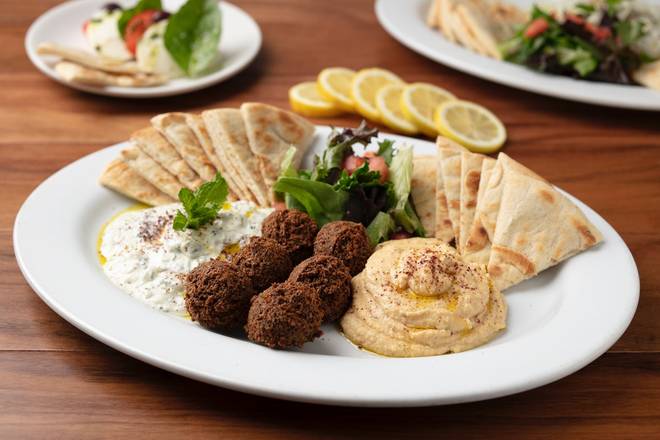 Order Falafel Combo Appetizer food online from Panini Kabob Grill store, Mission Viejo on bringmethat.com