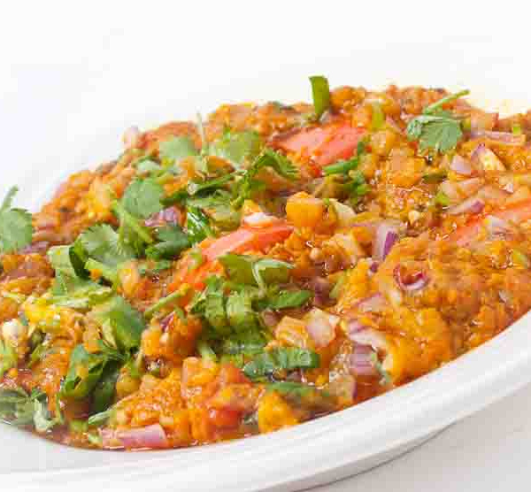 Order Bengan Bartha food online from Priya Indian Cuisine store, Troy on bringmethat.com