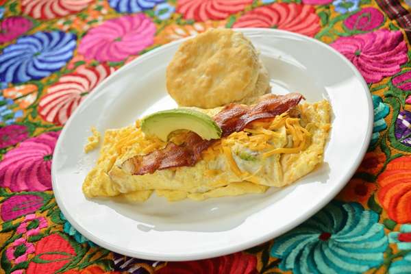 Order Mexicali Omelette food online from Adios Cafe store, Atlanta on bringmethat.com