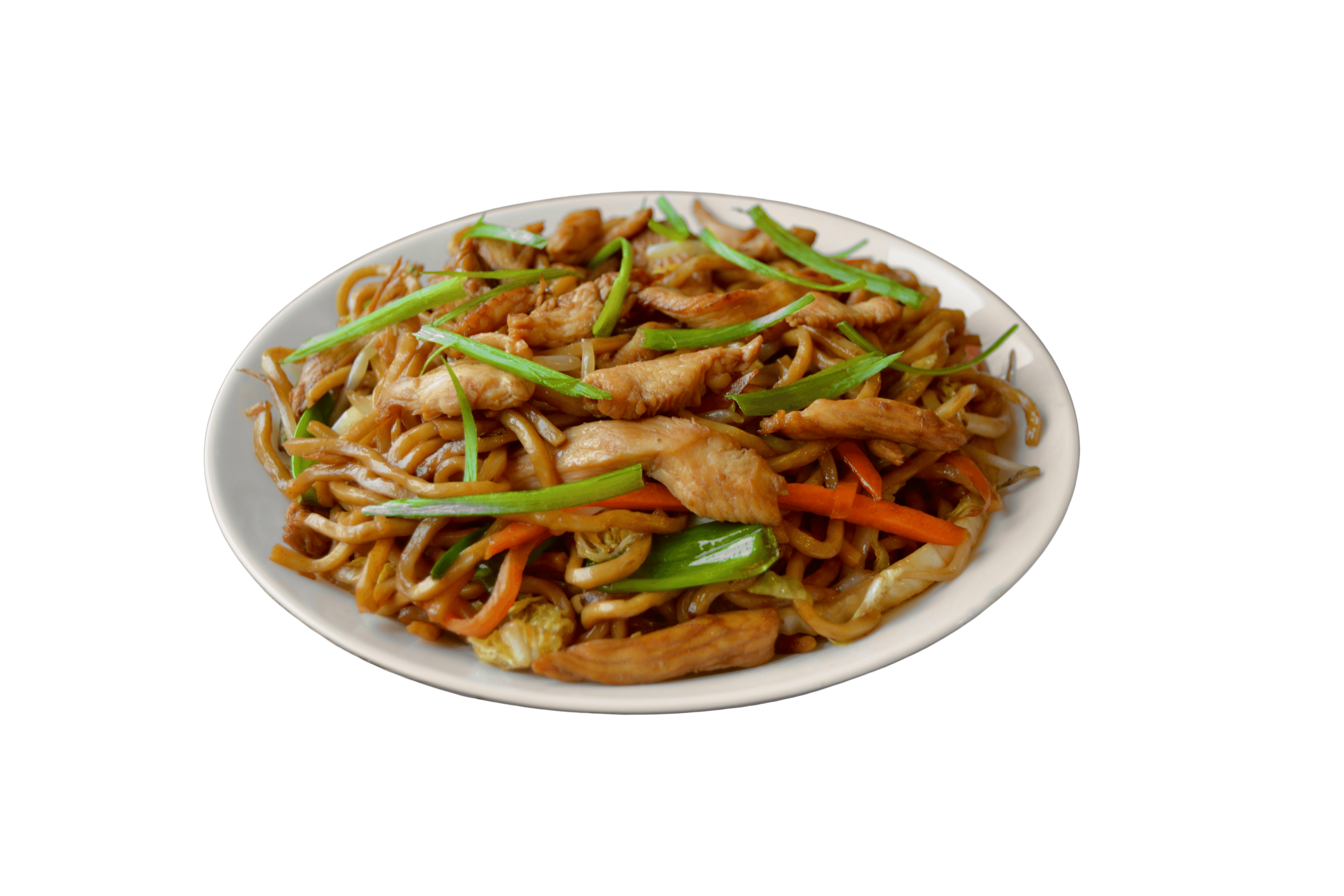 Order Chicken Lo Mein food online from Halal China Kitchen Plus store, Jamaica on bringmethat.com
