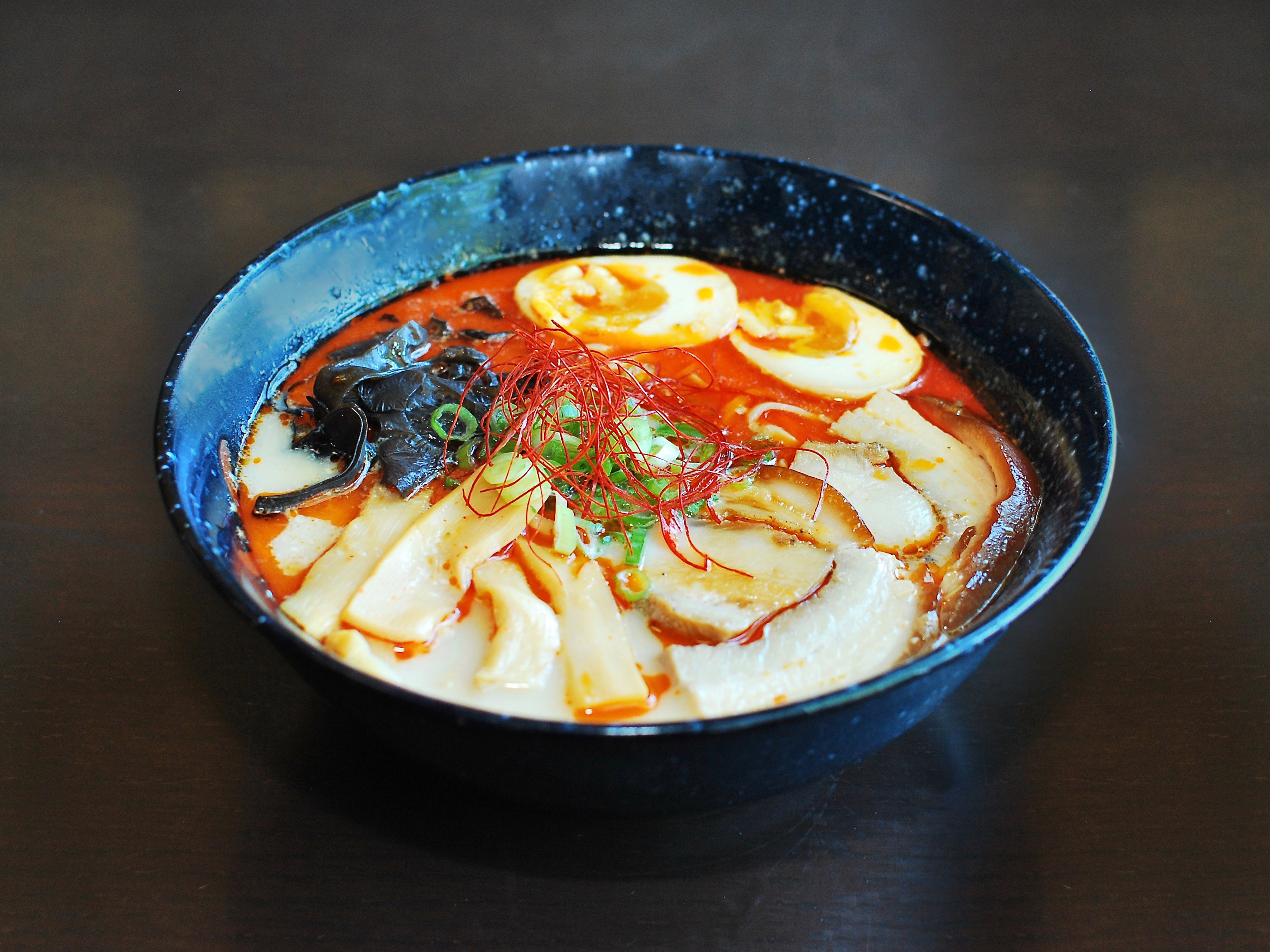 Order Spicy Roasted Garlic Miso Ramen food online from Miku Sushi store, Chicago on bringmethat.com