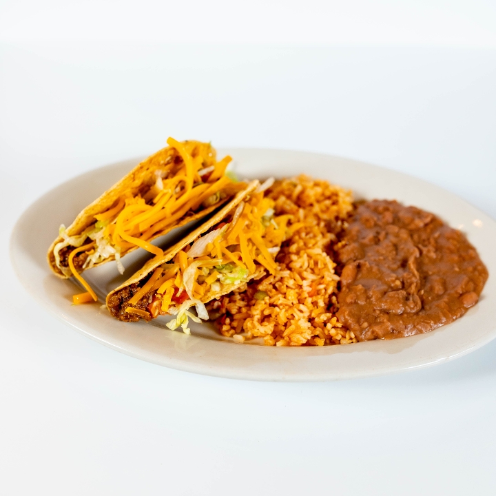 Order Two Classic Picadillo Beef Tacos food online from El Fenix Mexican Restaurant store, Greenville on bringmethat.com