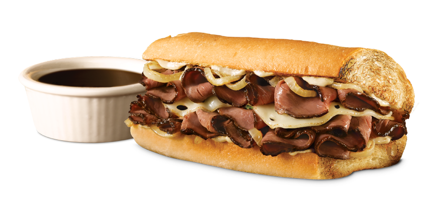 Order French Dip Sub food online from Quiznos store, Hobbs on bringmethat.com