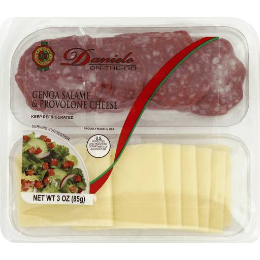Order Daniele Genoa Salame & Provolone 3oz food online from Everyday Needs by Gopuff store, Costa Mesa on bringmethat.com