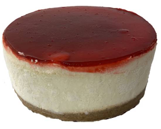 Order Whole 8"  Strawberry Glaze Cheesecake food online from Filomena store, Washington on bringmethat.com